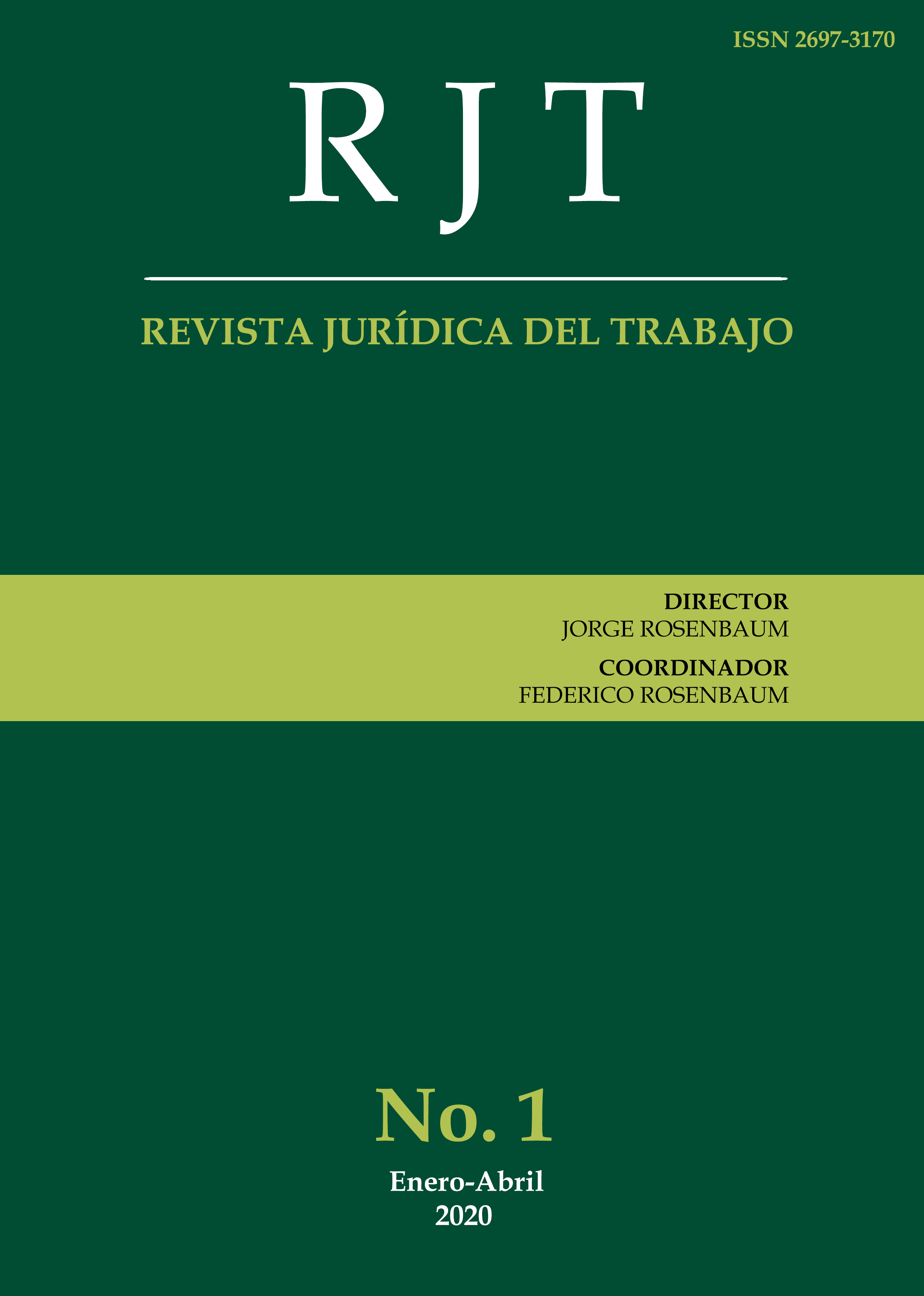 					Ver Vol. 1 Núm. 1 (2020): Nº 1
				